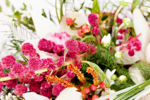 Variety of flower types in an elegant arrangement